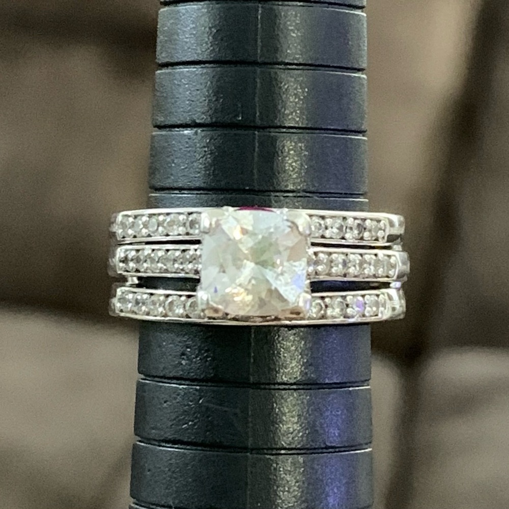 Bella Luce Lab Created Ruby And Diamond Engagemen… - image 2